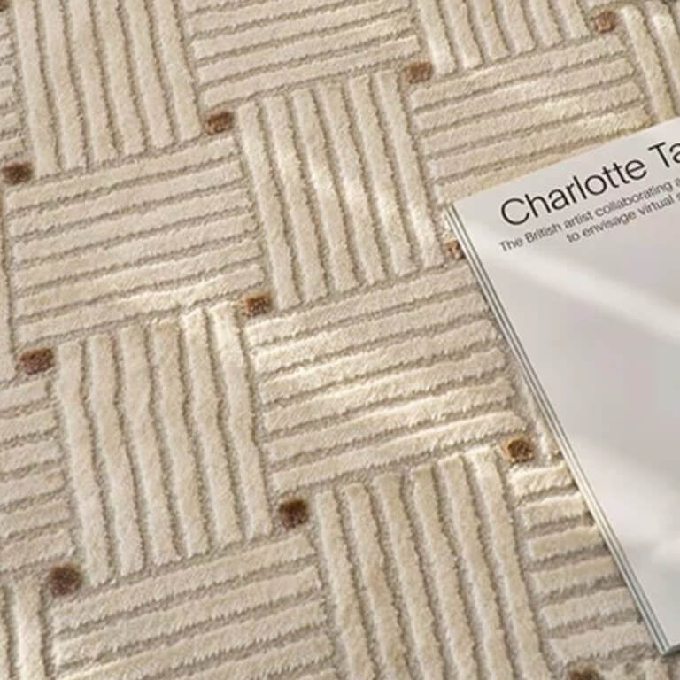 Classic Scandinavian 3D design Wilton woven carpet (Square) 