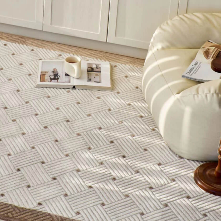 Classic Scandinavian 3D design Wilton woven carpet (Square) 