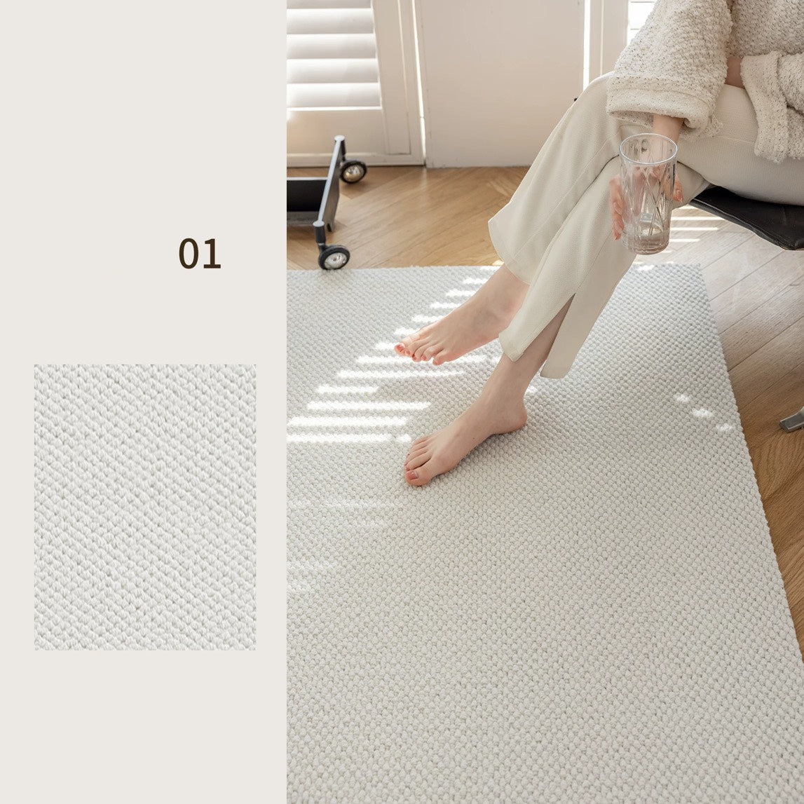 Classic Scandinavian 3D design Wilton woven carpet (Auckland) 