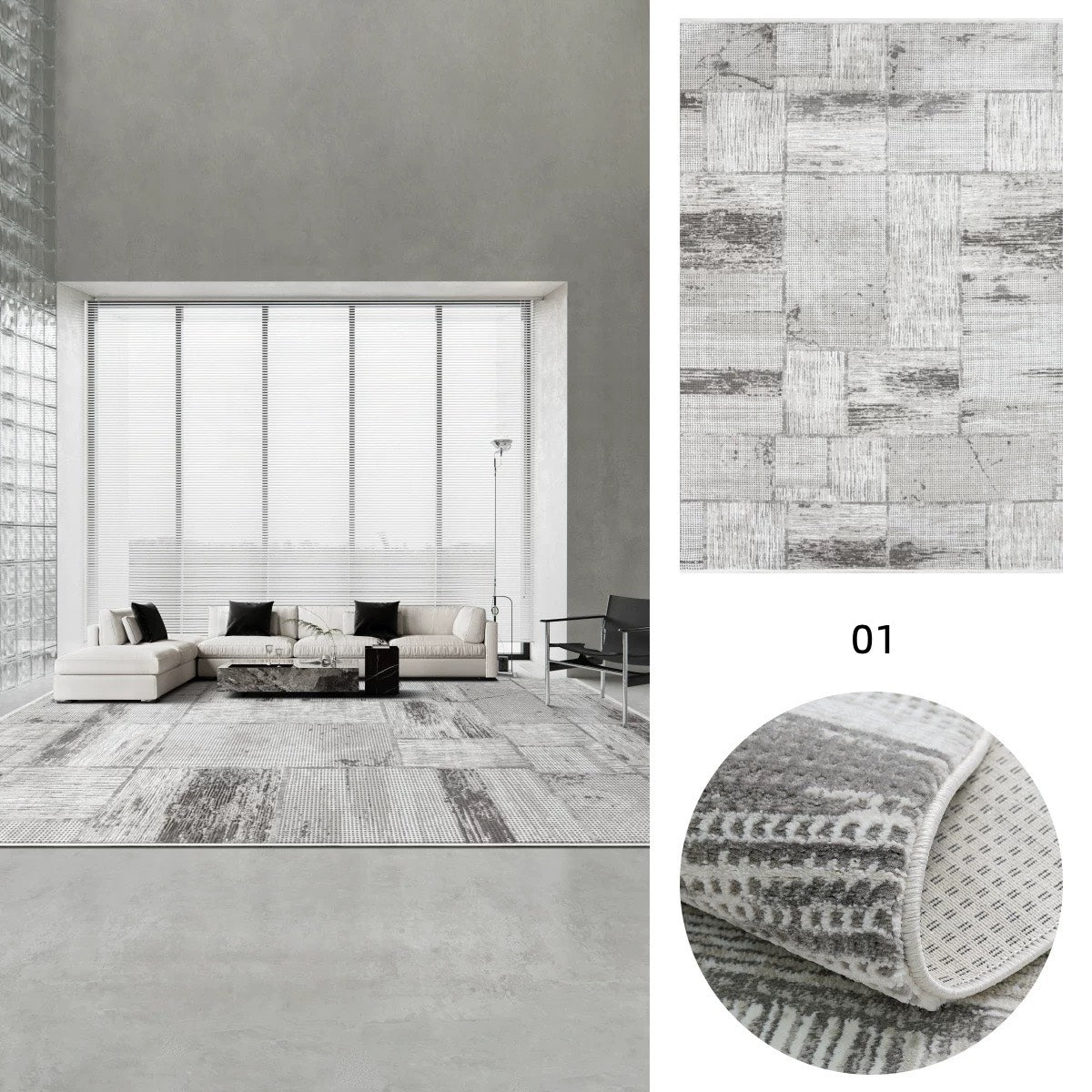 Classic Scandinavian 3D design Wilton woven carpet (lyoness) 