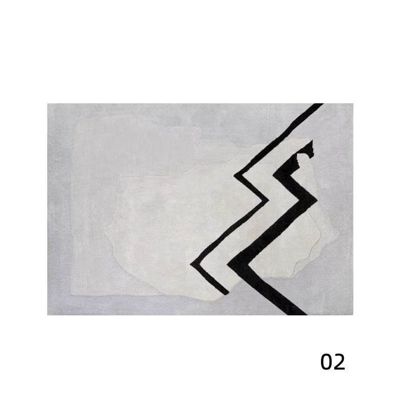 High-quality handmade tufted gun-stitched carpet (ink painting)