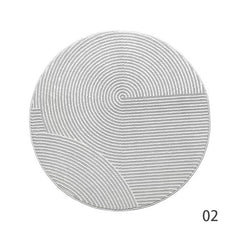 Perfect for a monochrome room. Stylish grey Wilton woven rug (HALFHALF) 