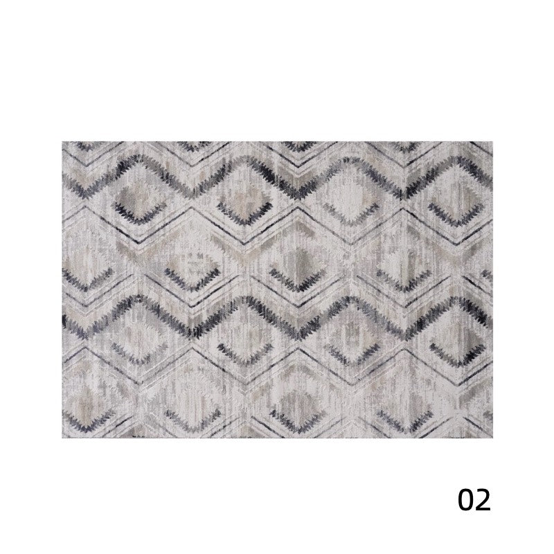 Classic Scandinavian 3D design Wilton woven carpet (meredith-blue) 