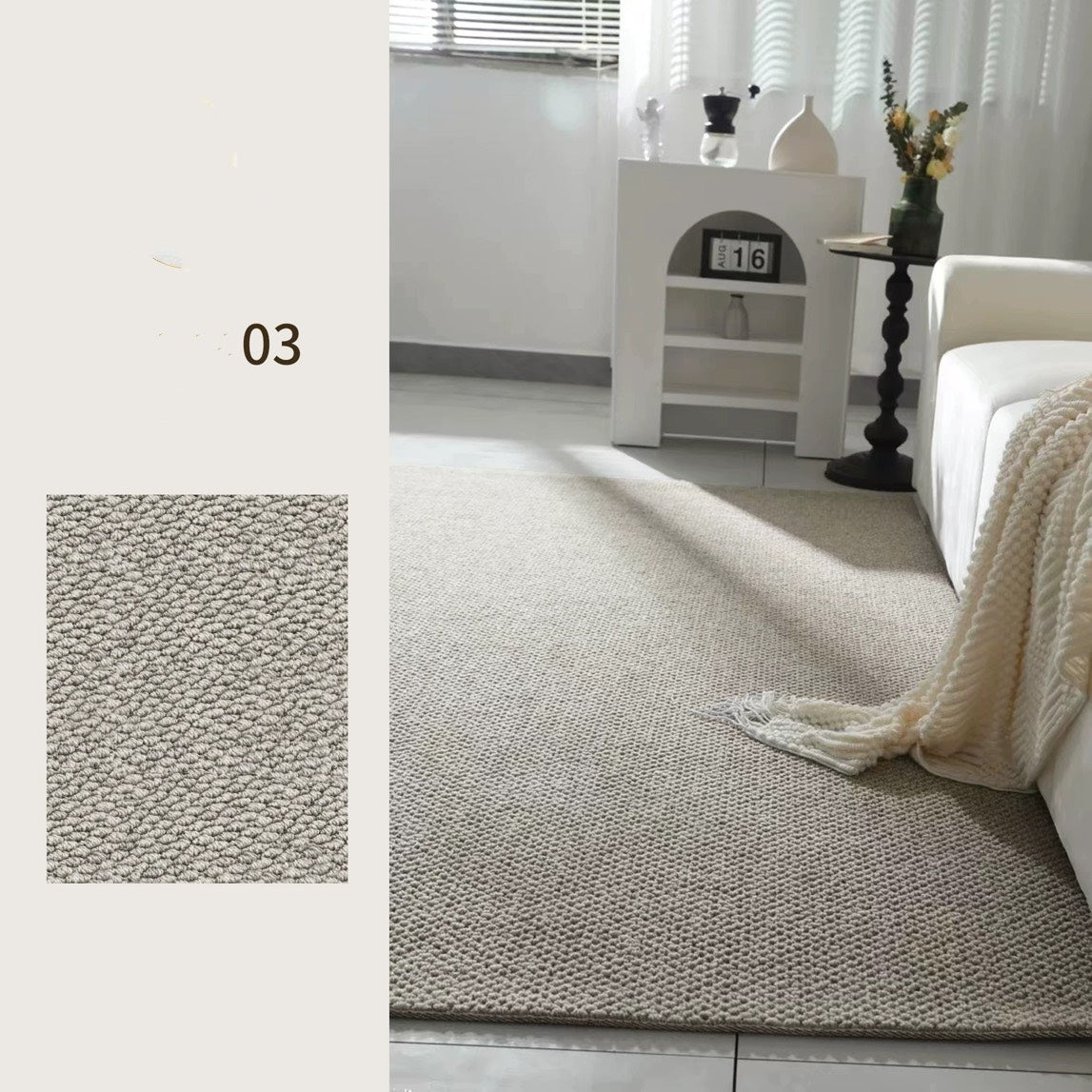 Classic Scandinavian 3D design Wilton woven carpet (Auckland) 