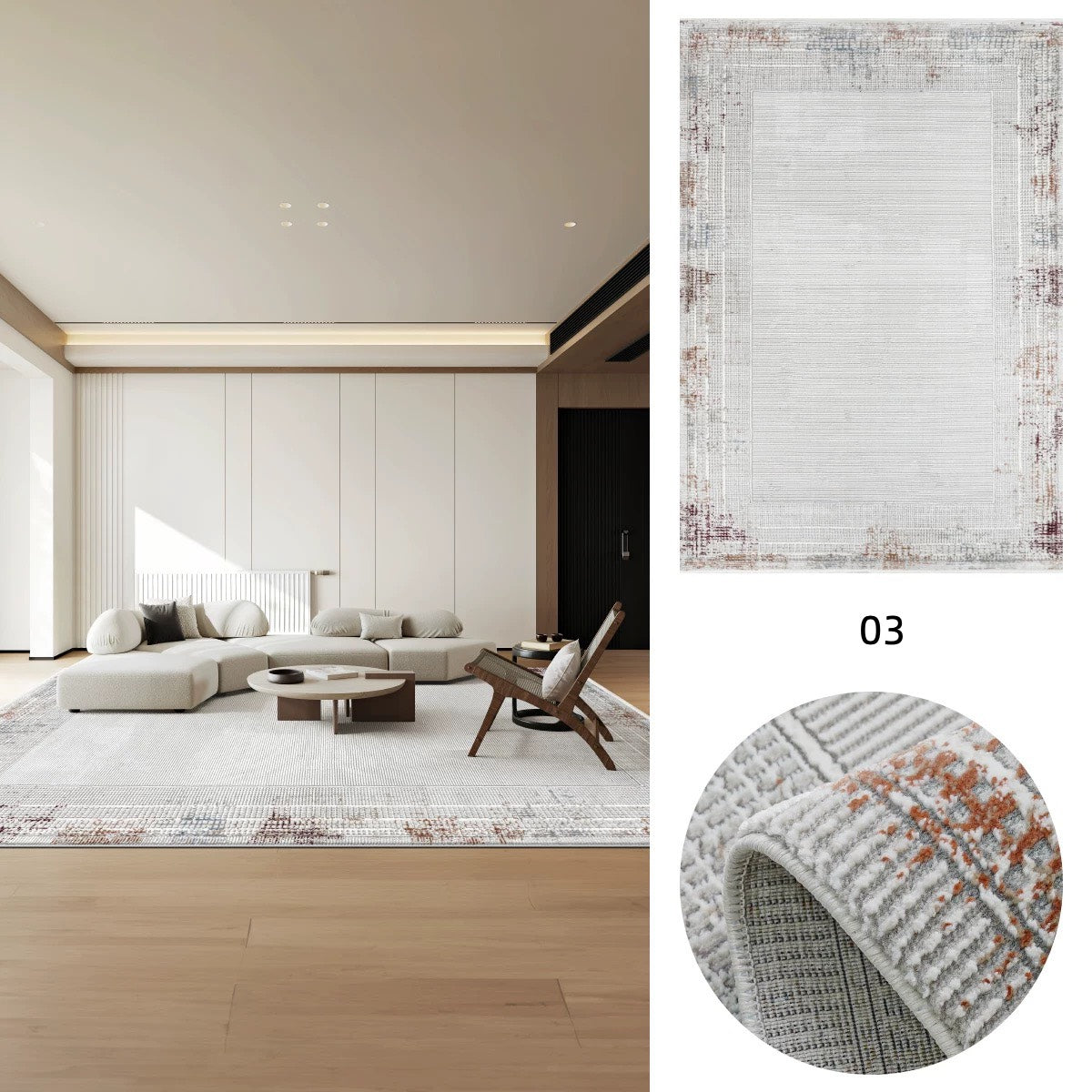 Classic Scandinavian 3D design Wilton woven carpet (lyoness) 