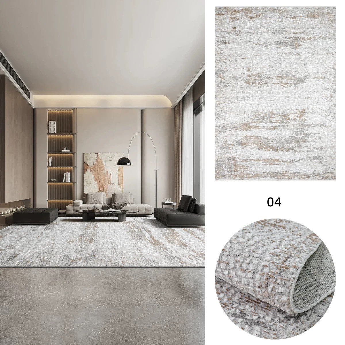 Classic Scandinavian 3D design Wilton woven carpet (lyoness) 