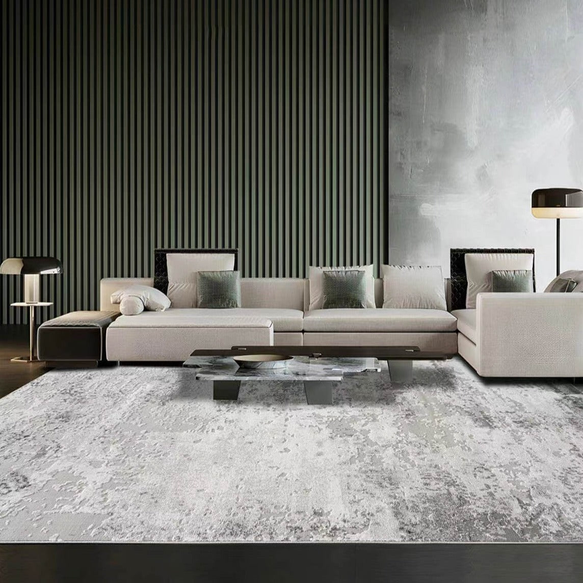 Classic Scandinavian 3D design Wilton woven carpet (MELT) 