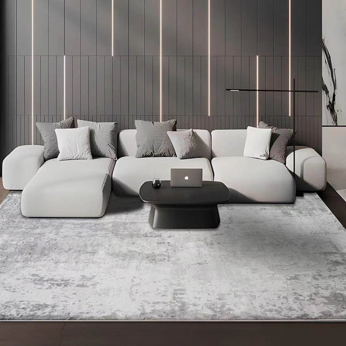 Classic Scandinavian 3D design Wilton woven carpet (MELT) 
