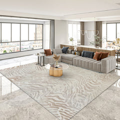 Classic Scandinavian 3D design Wilton woven carpet (moon river)