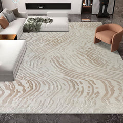 Classic Scandinavian 3D design Wilton woven carpet (moon river)