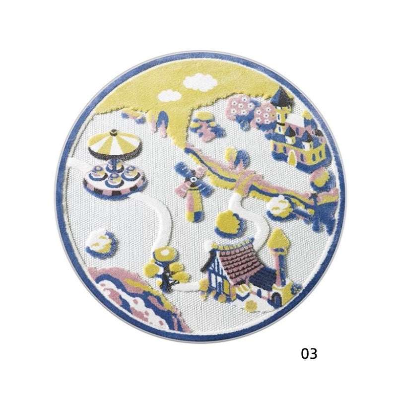 Classic Scandinavian 3D design Wilton woven carpet (Zoo) 