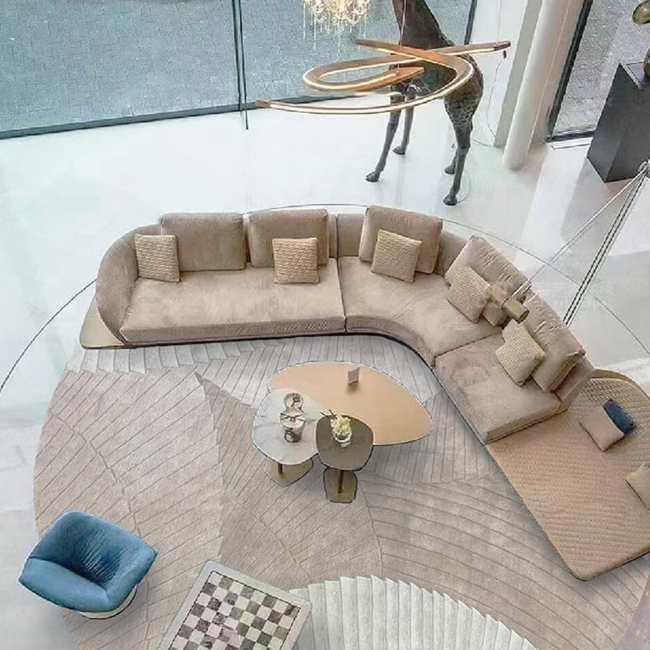 High-quality handmade tufted gun-stitched carpet (SEASHELL) 