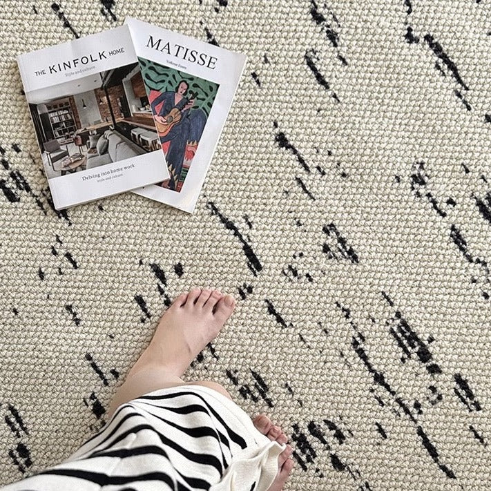 Machine-woven carpet made from pure natural wool! A high-quality product that you can use for a long time (Swiss Cedar) 