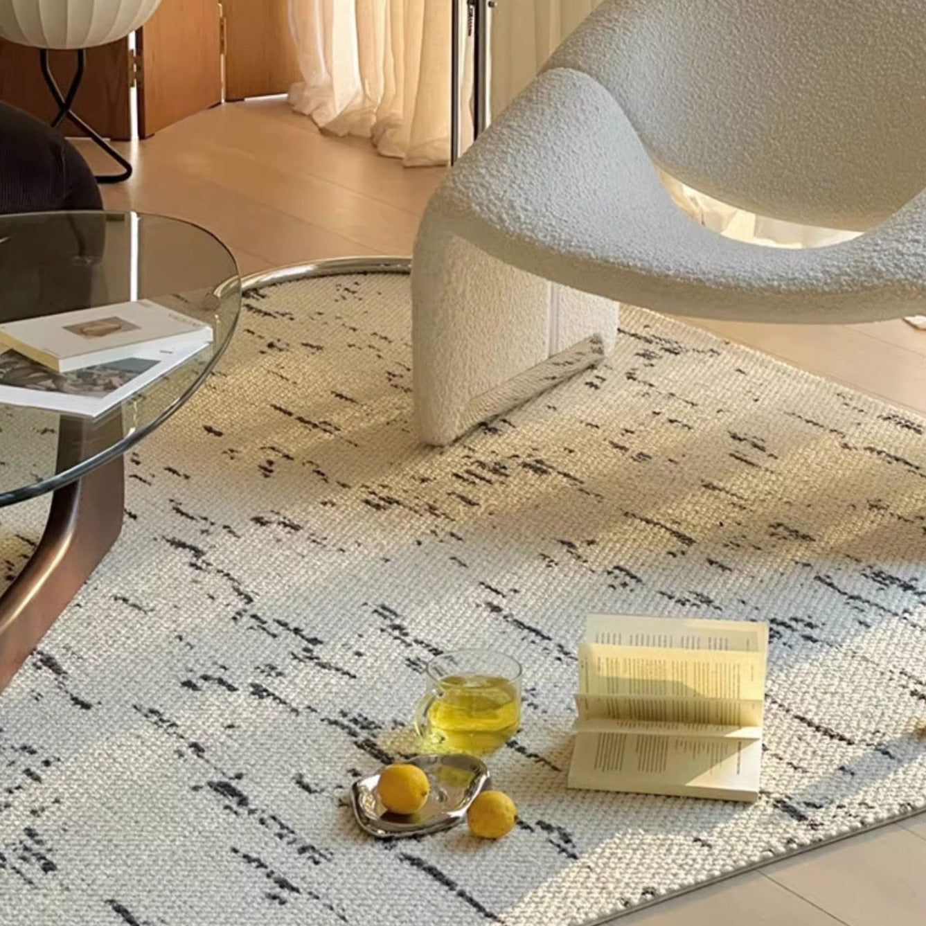Machine-woven carpet made from pure natural wool! A high-quality product that you can use for a long time (Swiss Cedar) 