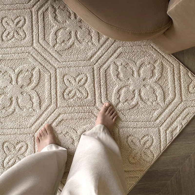 Super waterproof and water repellent! New functional material silica fiber carpet (Floating Flowers) 