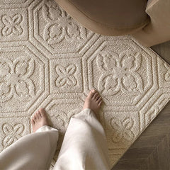 Super waterproof and water repellent! New functional material silica fiber carpet (Floating Flowers) 