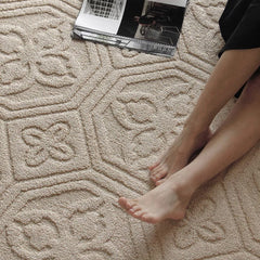 Super waterproof and water repellent! New functional material silica fiber carpet (Floating Flowers) 