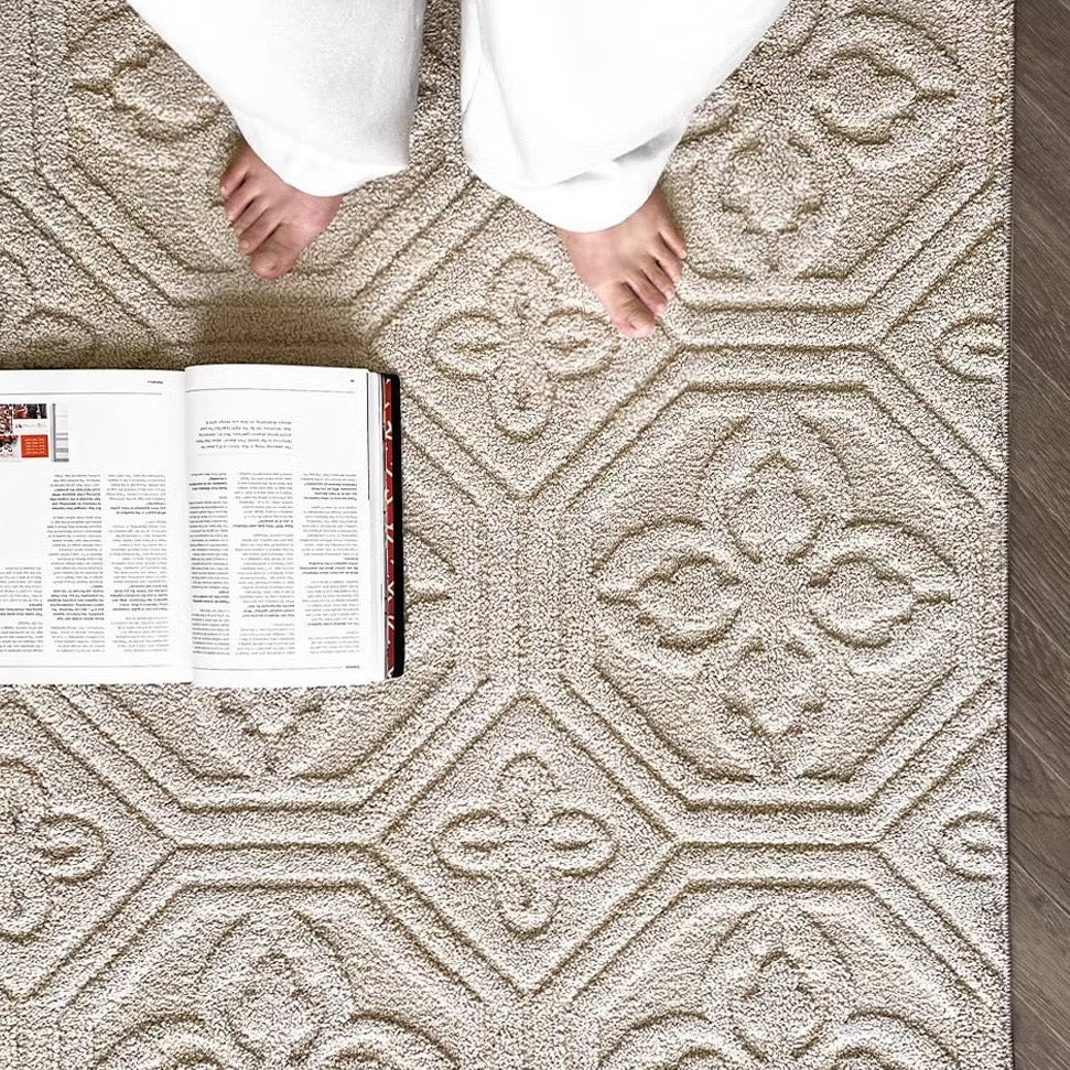 Super waterproof and water repellent! New functional material silica fiber carpet (Floating Flowers) 