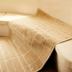 Luxury handmade tufted gun stitch carpet (Cream Top) 