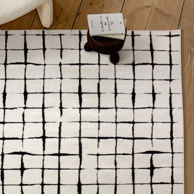 Excellent waterproofing! Scandinavian-style luxury waterproof carpet (Checkered) 