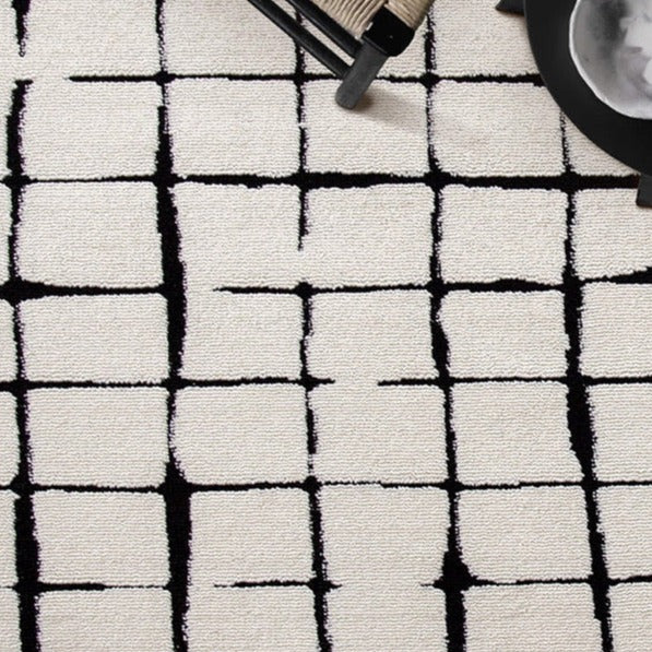 Excellent waterproofing! Scandinavian-style luxury waterproof carpet (Checkered) 