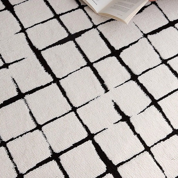 Excellent waterproofing! Scandinavian-style luxury waterproof carpet (Checkered) 