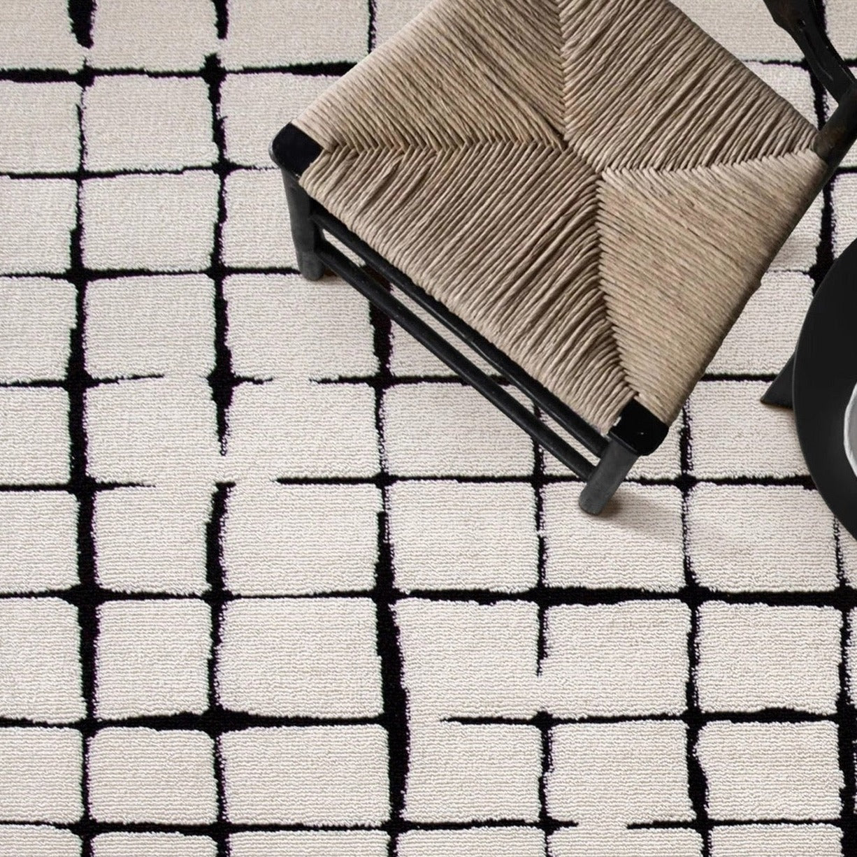 Excellent waterproofing! Scandinavian-style luxury waterproof carpet (Checkered) 
