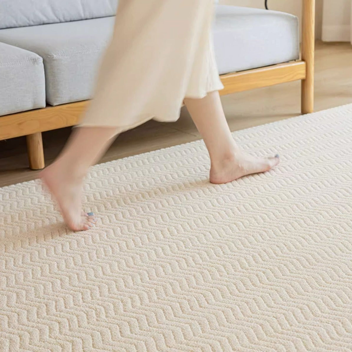 Machine-woven carpet made from pure natural wool! A high-quality item that you can use for a long time (Order) 