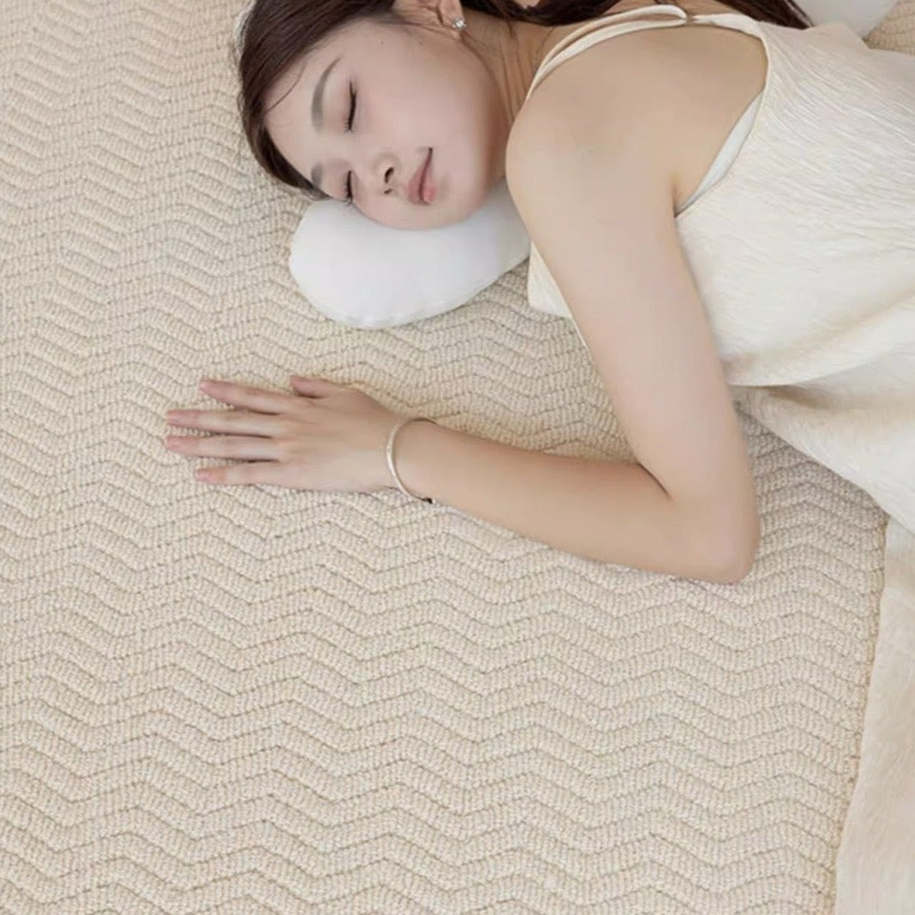 Machine-woven carpet made from pure natural wool! A high-quality item that you can use for a long time (Order) 