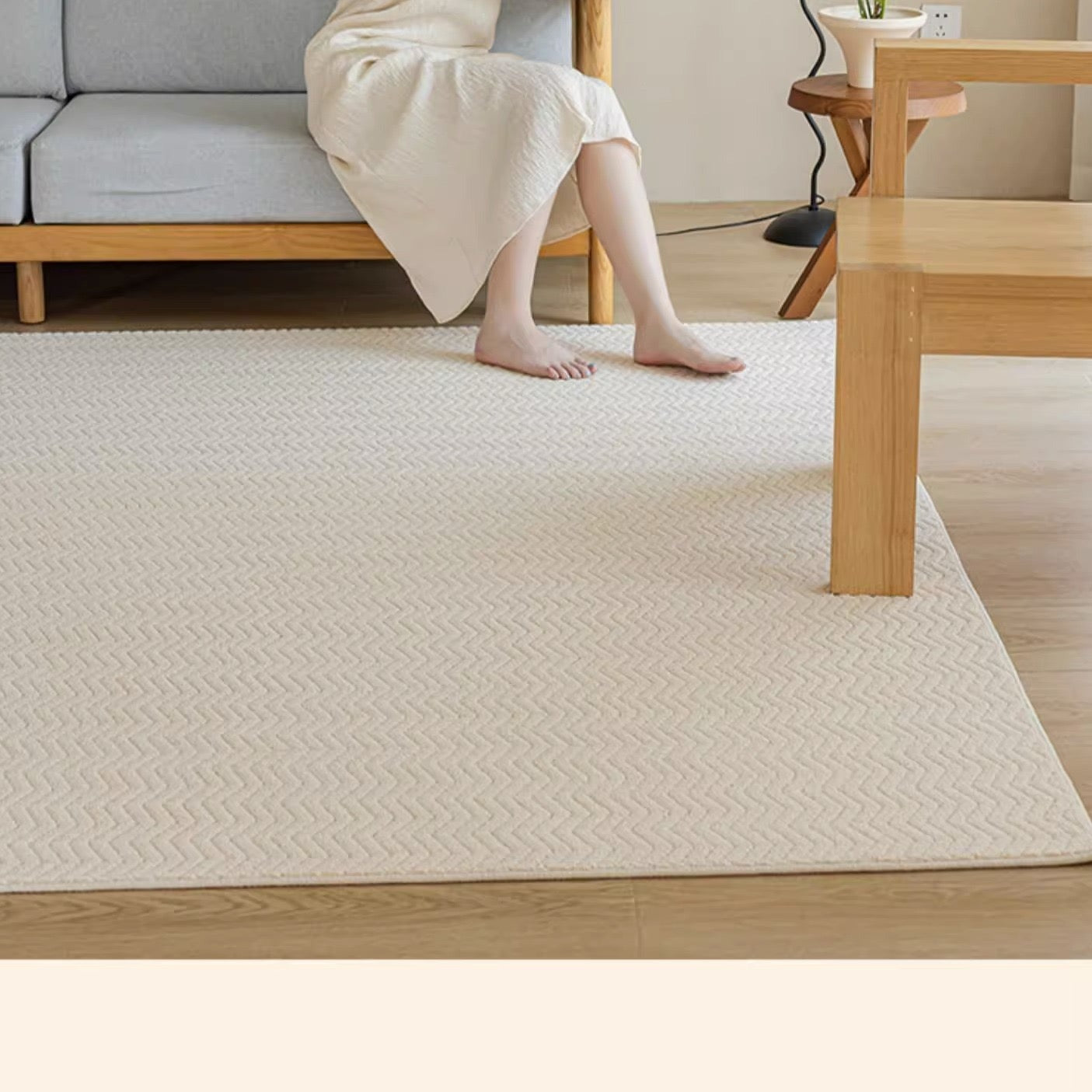 Machine-woven carpet made from pure natural wool! A high-quality item that you can use for a long time (Order) 
