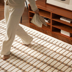 Modern French style is cute. 3D cut design luxury Wilton woven carpet (Biscuit) 