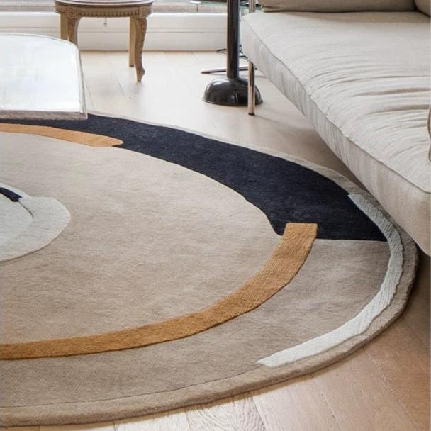 High-quality handmade tufted gun-stitched carpet (circle)
