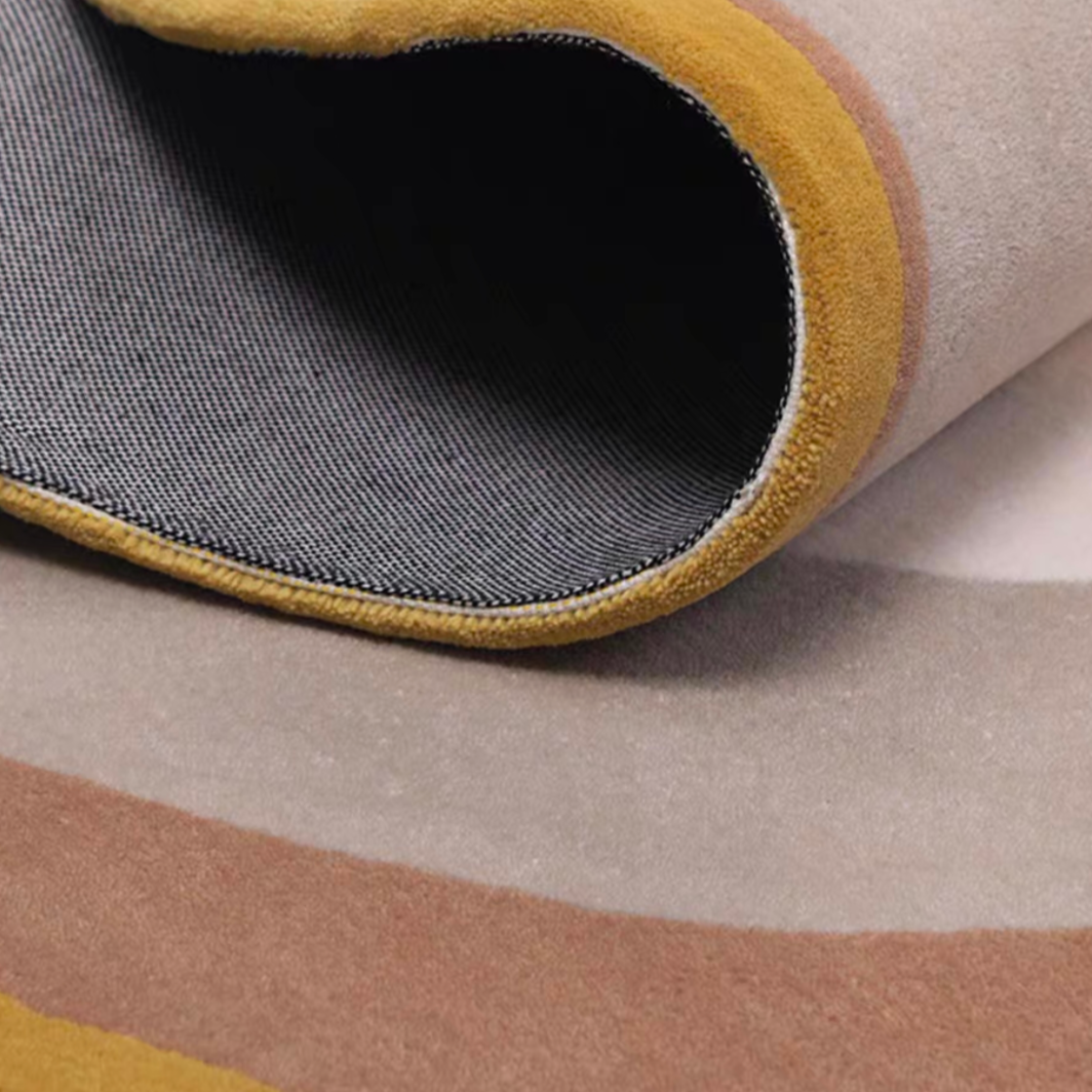 High-quality handmade tufted gun-stitched carpet (circle)