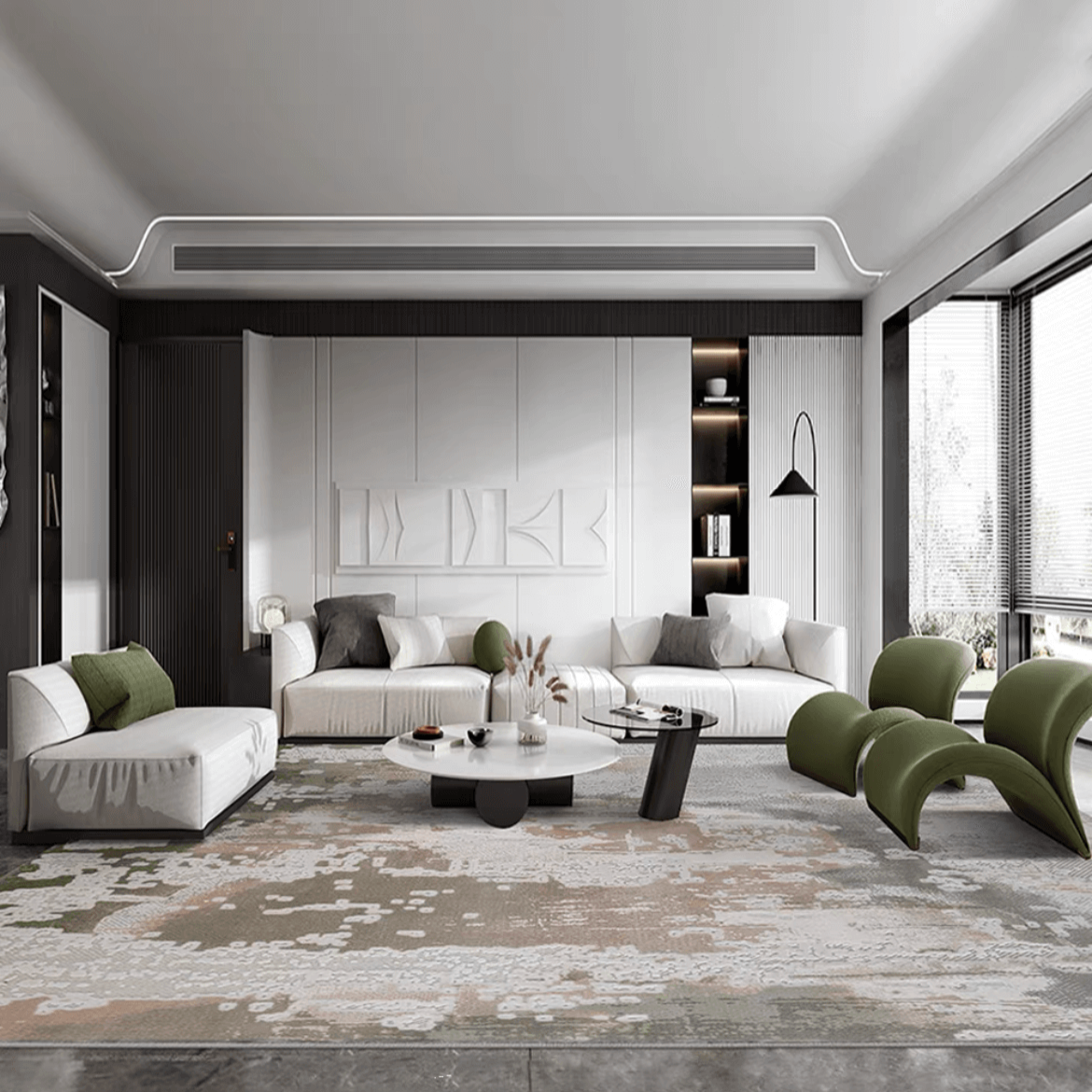 Classic Nordic 3D design Wilton woven carpet (Turkish carpet 11) 