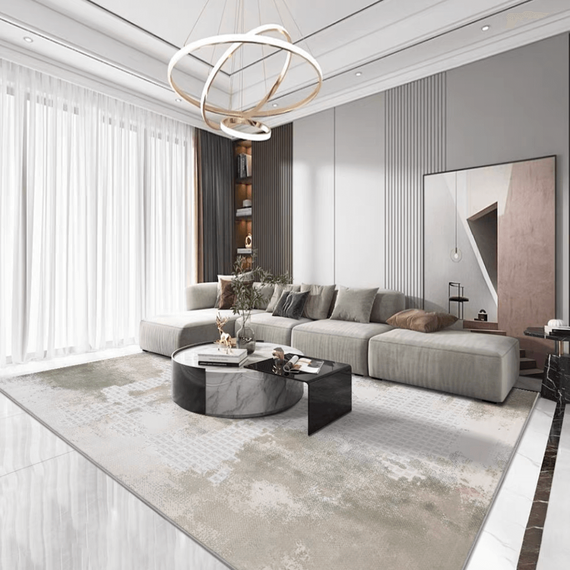 Classic Nordic 3D design Wilton woven carpet (Turkish carpet 11) 
