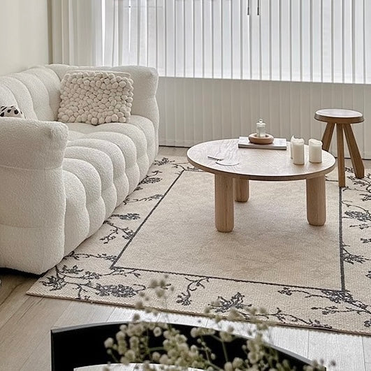 Classic Scandinavian 3D design Wilton woven carpet (Blooming Flowers)
