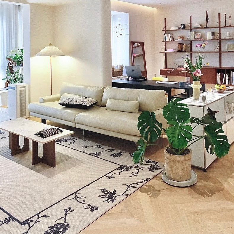 Classic Scandinavian 3D design Wilton woven carpet (Blooming Flowers)