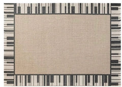 Classic Scandinavian 3D design Wilton woven carpet (Piano Keys)