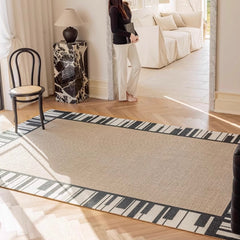 Classic Scandinavian 3D design Wilton woven carpet (Piano Keys)