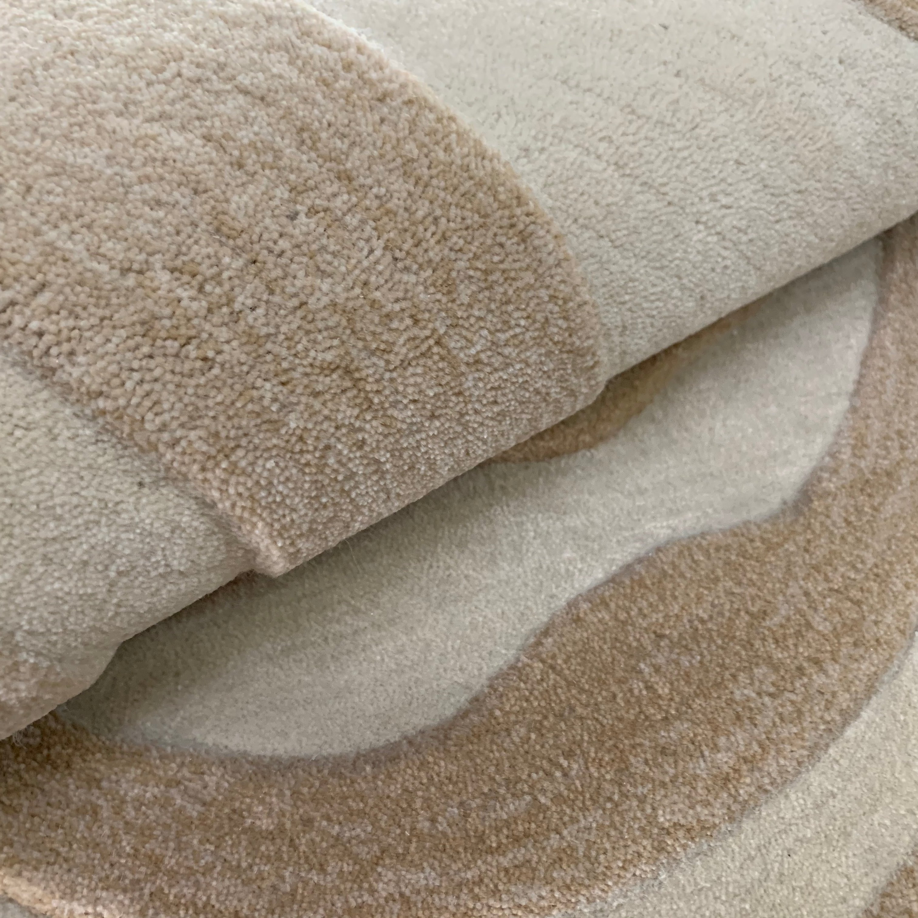 Classic Scandinavian 3D design Wilton woven carpet (moon river)