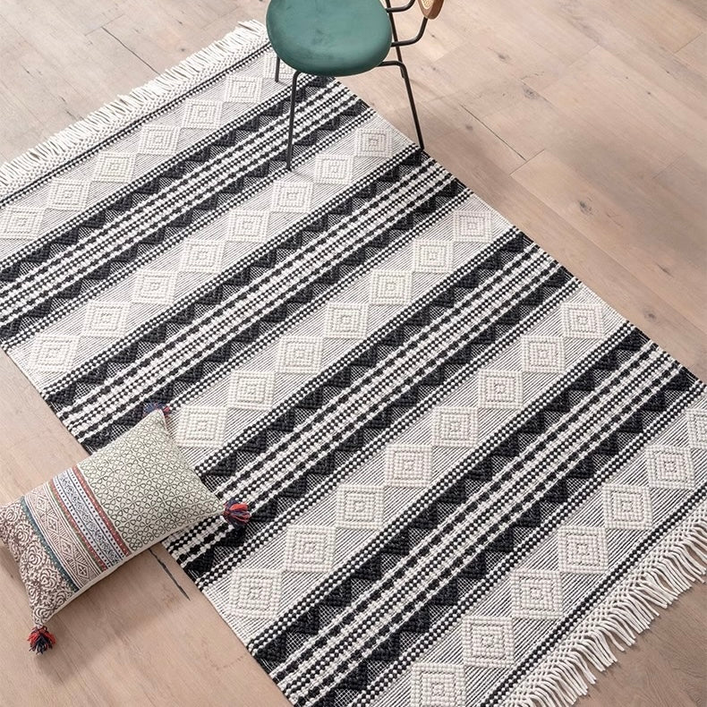 Hand-woven carpet made from only natural materials! A high-quality product that you can use for a long time (Mexico-01)