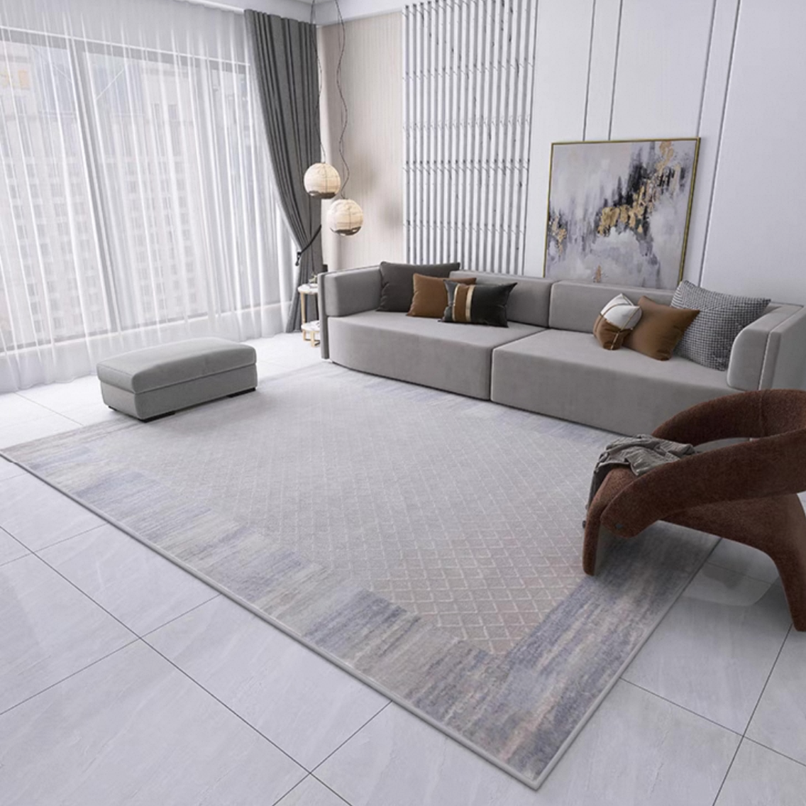 Classic Nordic 3D design Wilton woven carpet (Turkish carpet 22) 