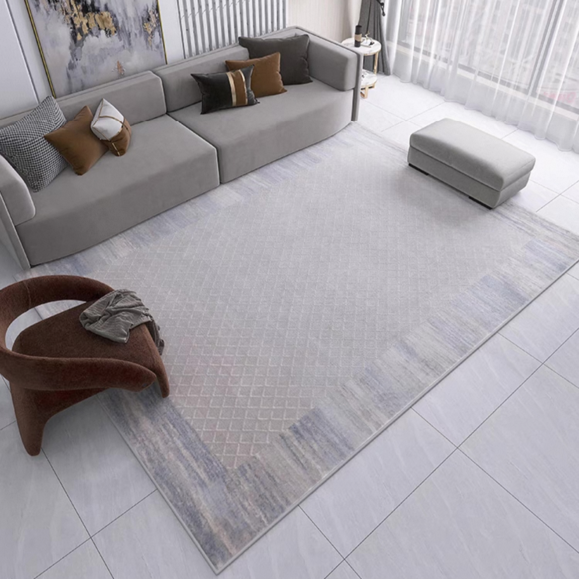 Classic Nordic 3D design Wilton woven carpet (Turkish carpet 22) 