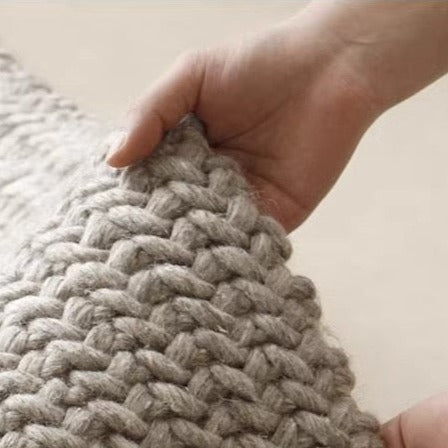 Hand-woven carpet made from only natural materials! A high-quality item that you can use for a long time (wheat ear)