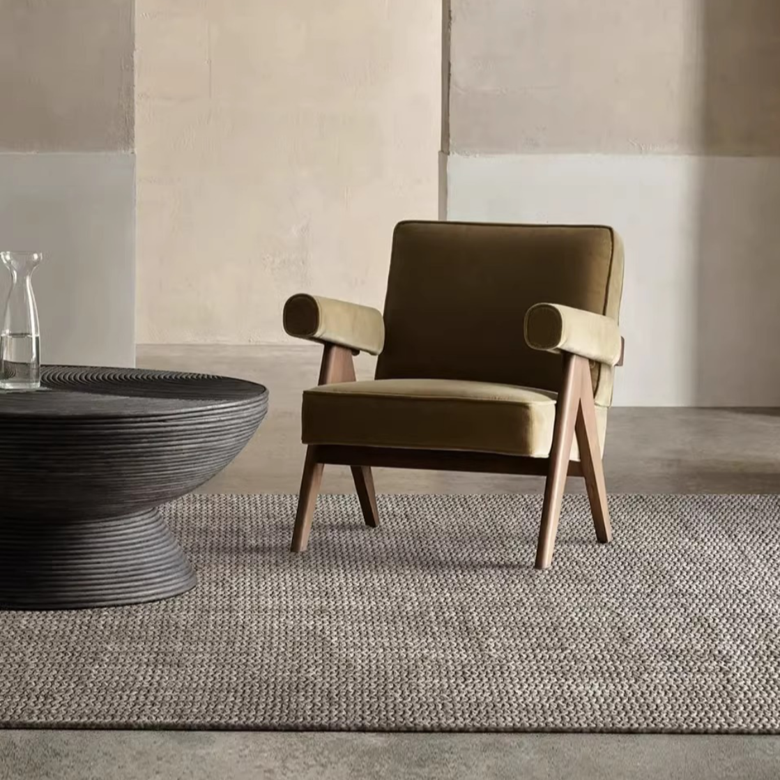Hand-woven carpet made from only natural materials! A high-quality item that you can use for a long time (wheat ear)