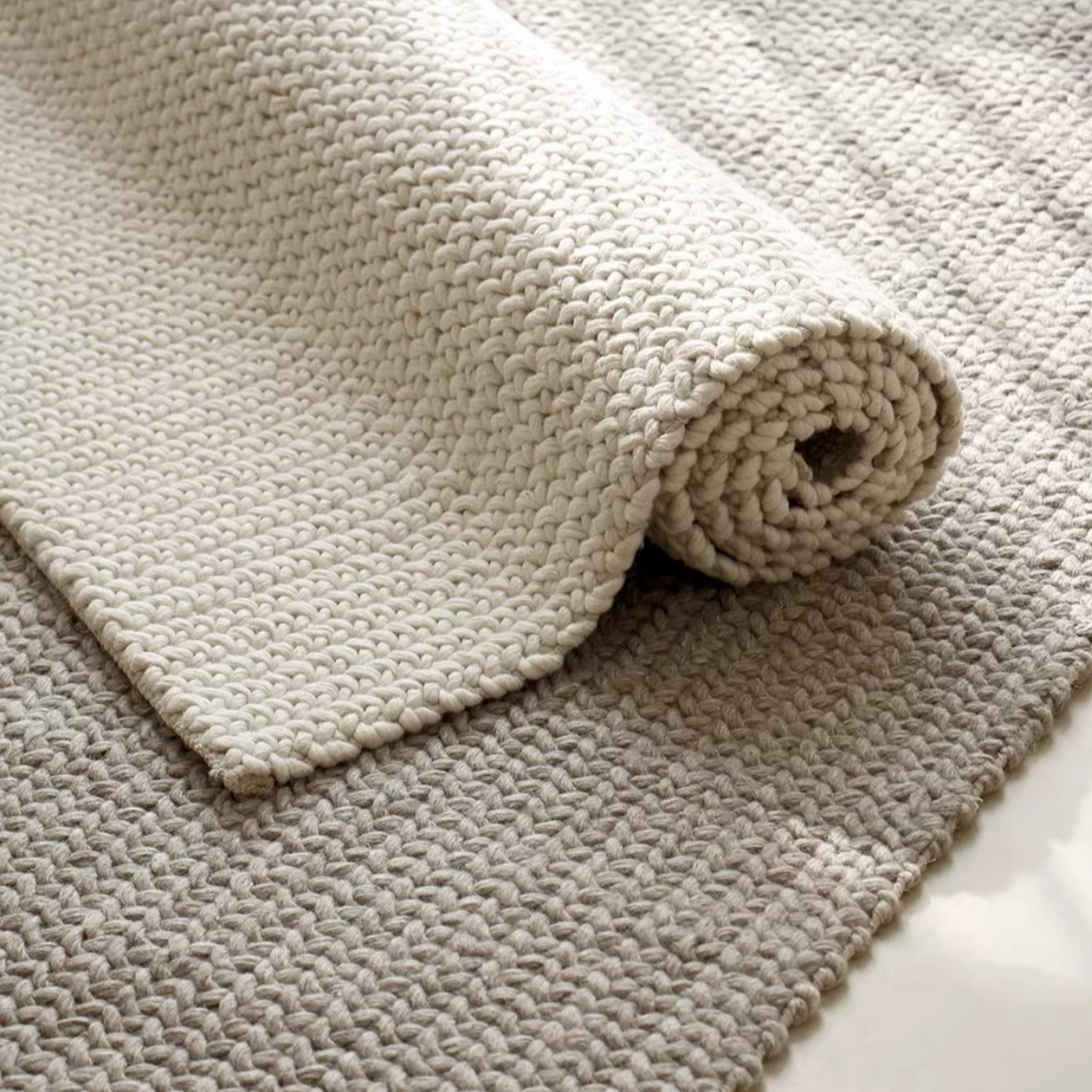 Hand-woven carpet made from only natural materials! A high-quality item that you can use for a long time (wheat ear)