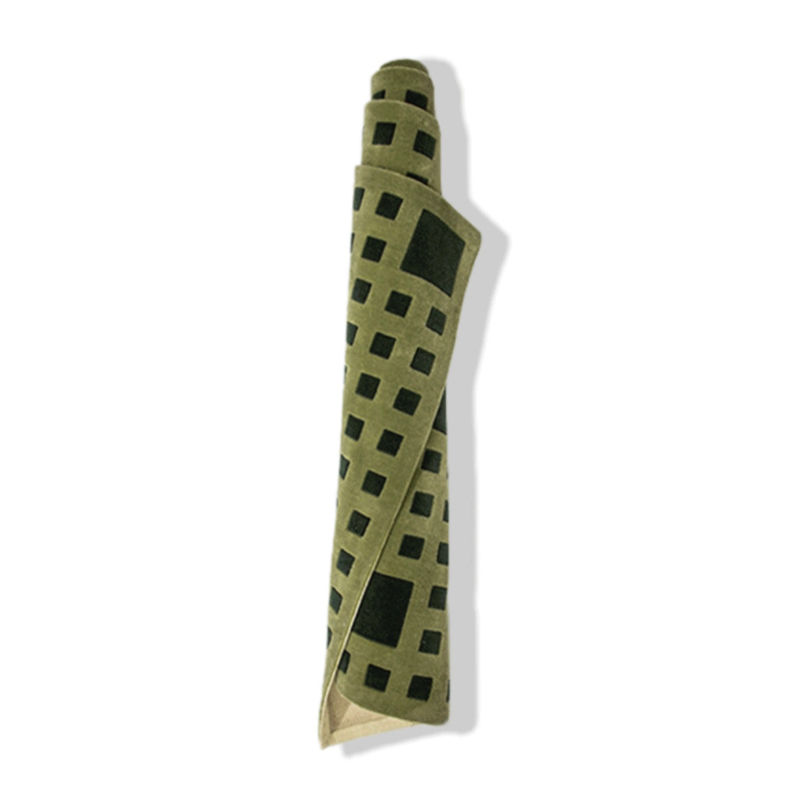 Luxury handmade tufted gun stitch carpet (Green Square)