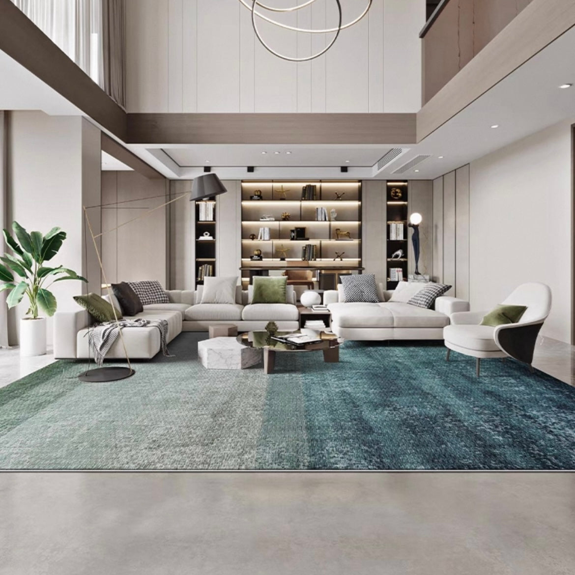 Perfect for a monochrome room. Stylish grey Wilton woven rug (Keladi)