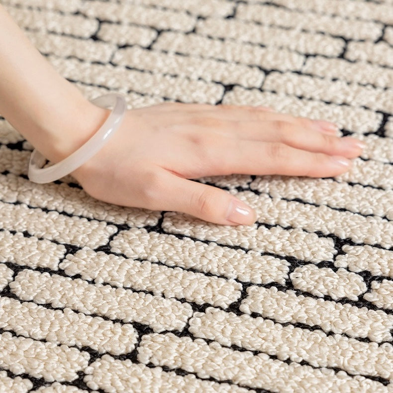 Classic Scandinavian 3D design Wilton woven carpet (Waterproof Carpet-02) 