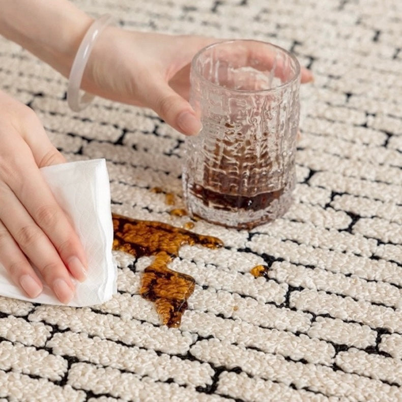 Classic Scandinavian 3D design Wilton woven carpet (Waterproof Carpet-02) 